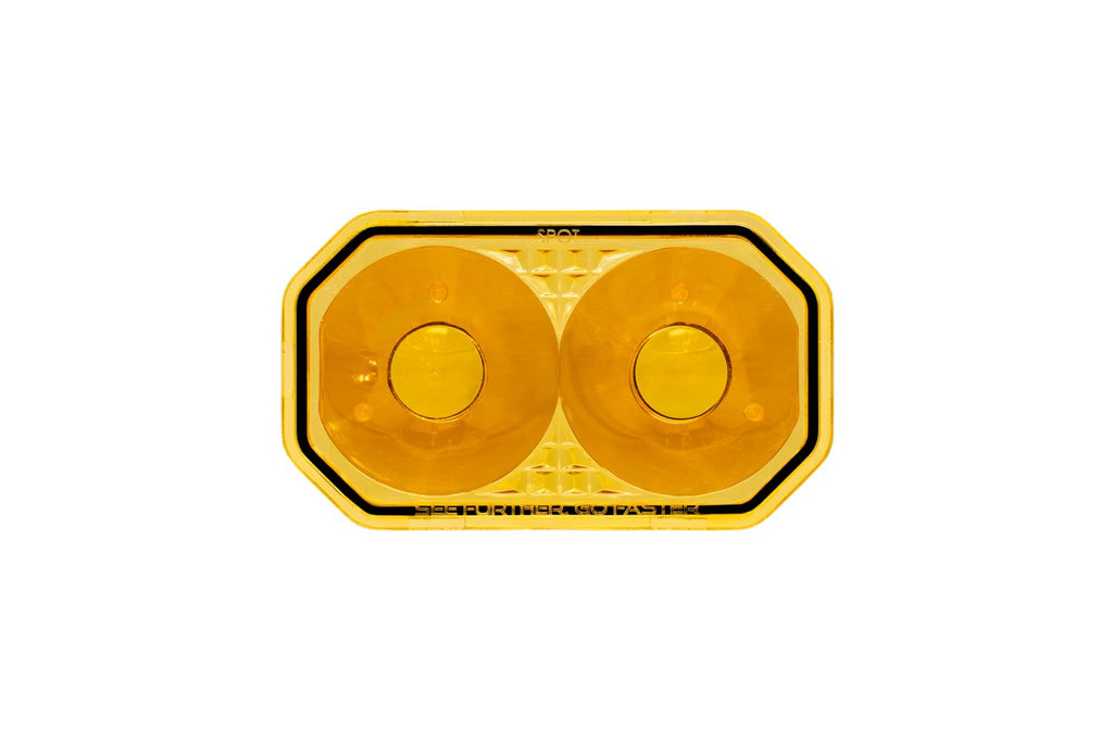 Diode Dynamics Combo/Driving Yellow Lens for C2 2.0 LED Pods (Single) - Universal Fitment