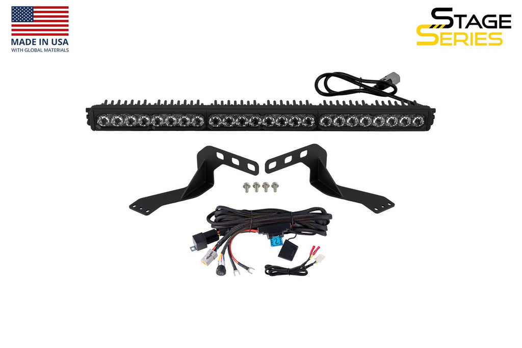 Diode Dynamics SS30 White SAE Driving Pro Stealth LED Lightbar Kit - Toyota Tundra 2014-2021