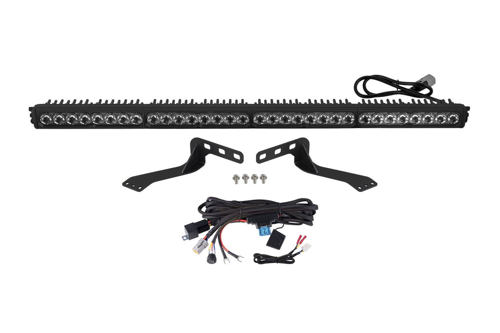 Diode Dynamics SS40 White SAE Driving Sport Stealth LED Light Bar Bracket Kit - 2014-2021 Toyota Tundra
