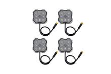 Load image into Gallery viewer, Diode Dynamics Stage Series Dual-Color White/Amber LED Rock Light Kit (4-pack) w/ Magnet Mounts - Universal Fitment