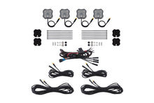 Load image into Gallery viewer, Diode Dynamics Stage Series Dual-Color White/Red LED Rock Light Kit (4-pack) w/ Magnet Mounts - Universal Fitment