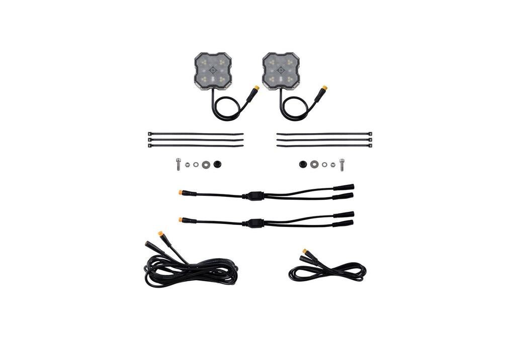 Diode Dynamics Stage Series White/Red LED Rock Light (Add-on 2-pack) - Universal Fitment