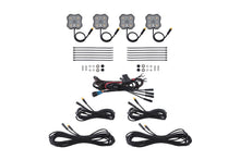 Load image into Gallery viewer, Diode Dynamics Stage Series Dual-Color White/Amber LED Rock Light Kit (4-pack) - Universal Fitment