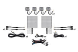Diode Dynamics Stage Series Dual-Color White/Amber LED Rock Light Kit (12-pack) w/ Magnet Mounts - Universal Fitment