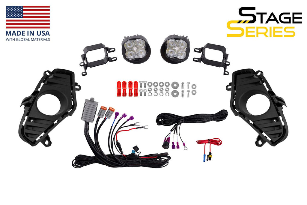 Diode Dynamics SS3 Dual-Color Wide Add-On Fog Lamp Kit - Toyota RAV4 2019-2022