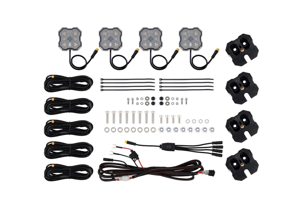 Diode Dynamics Stage Series Roof Rack LED White/Amber Scene Light Kit