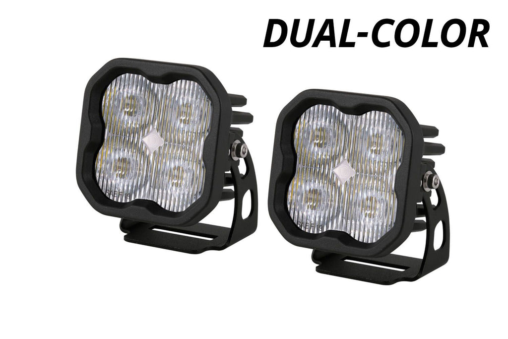 Diode Dynamics SS3 Dual-Color Wide LED Fog Light Pod (Pair)