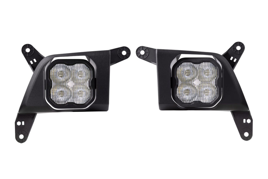 Diode Dynamics SS3 Dual-Color Wide SAE Type SV2 Fog Light Kit - Chevrolet Silverado 1500/2500 HD/3500 HD 2019-2023