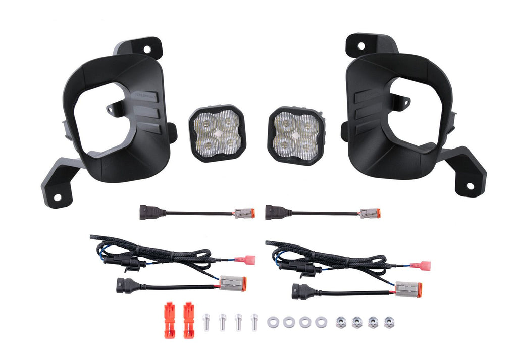 Diode Dynamics SS3 Dual-Color Wide SAE/DOT Ram Vertical Fog Light Kit - Ram 1500/1500 Classic 2013-2023