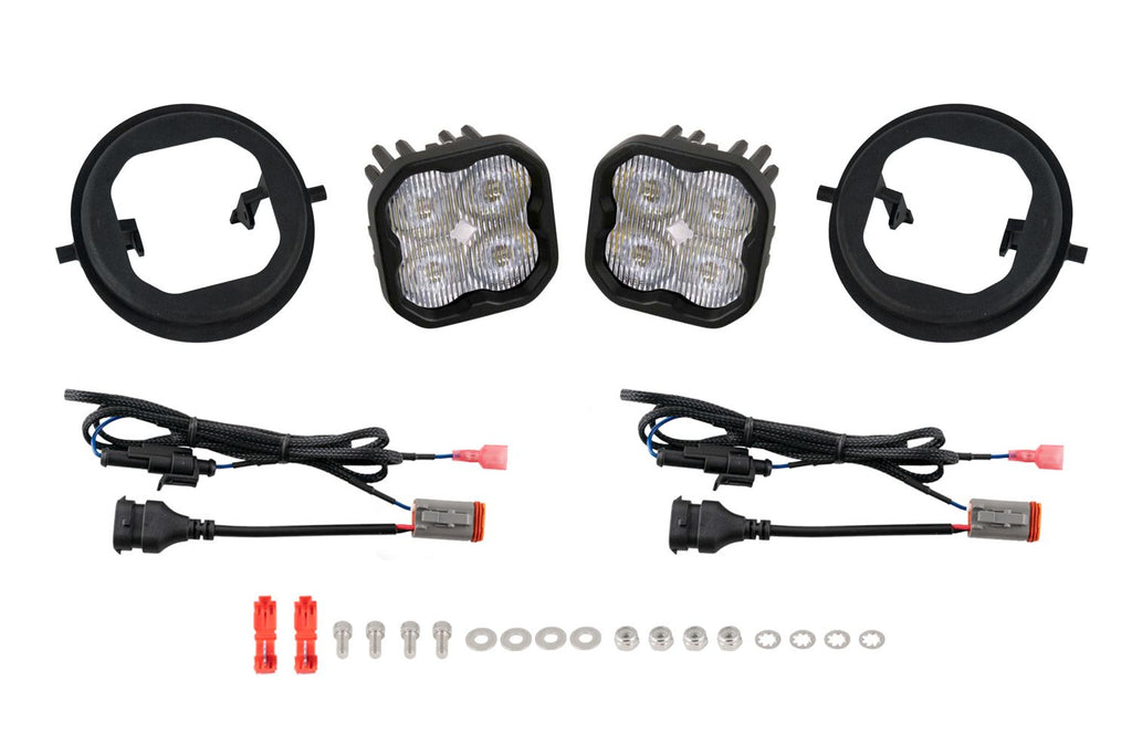 Diode Dynamics SS3 Dual-Color Wide LED Fog Light Kit - GMC Sierra 1500/2500/3500 2003-2006
