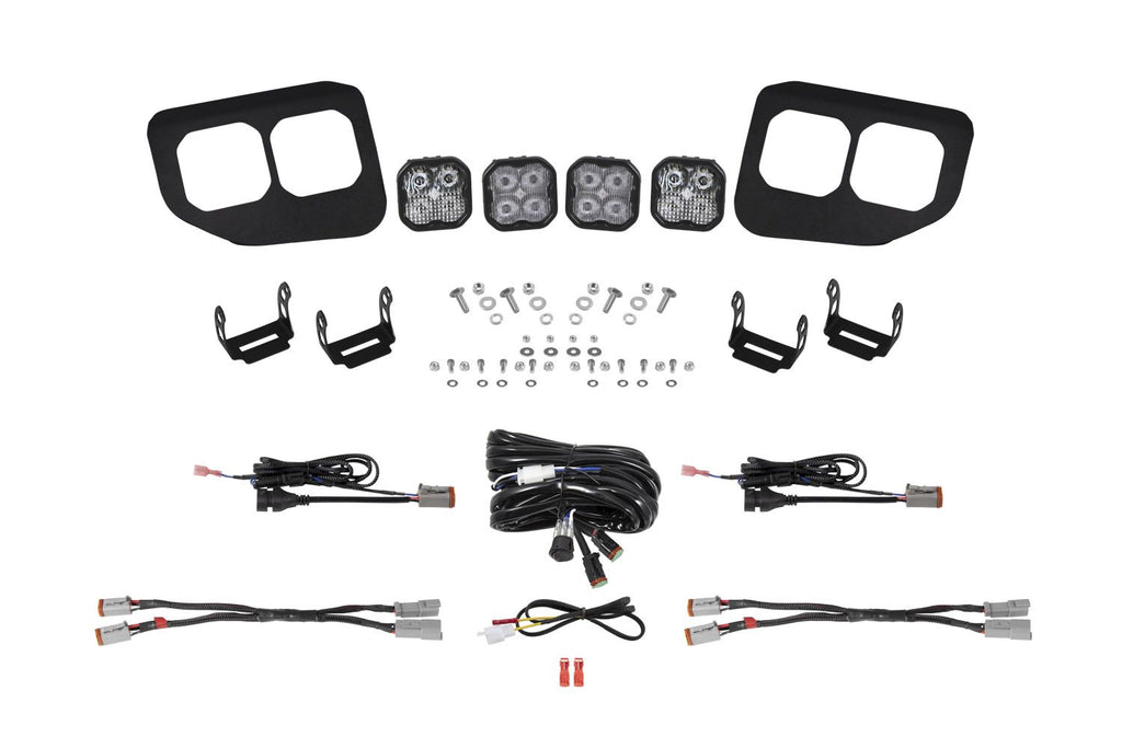 Diode Dynamics Stage Series Dual-Color Fog Pocket Kit - Ford F-250/F-350/F-450/F-550 Super Duty 2020-2022