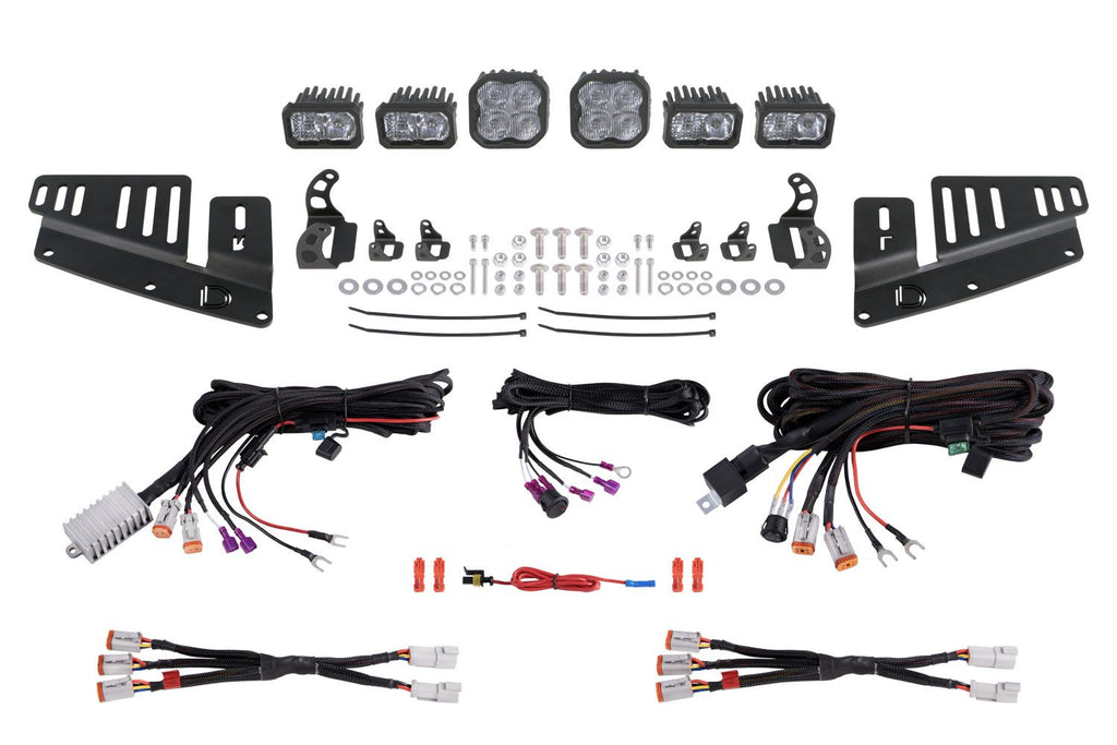 Diode Dynamics Stage Series Dual-Color Fog Pocket Kit - Ford Bronco 2021-2025 (w/ Steel Bumper)