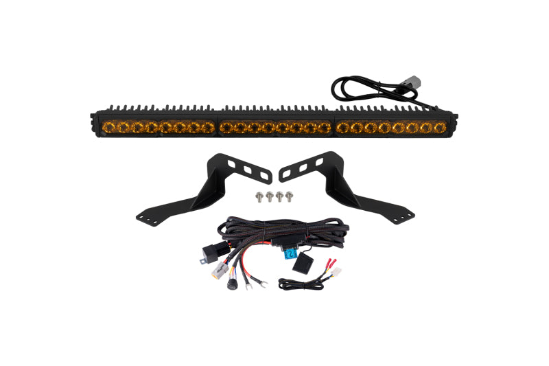 Diode Dynamics SS30 Yellow Combo/Driving Pro Stealth LED Lightbar Kit - Toyota Tundra 2014-2021