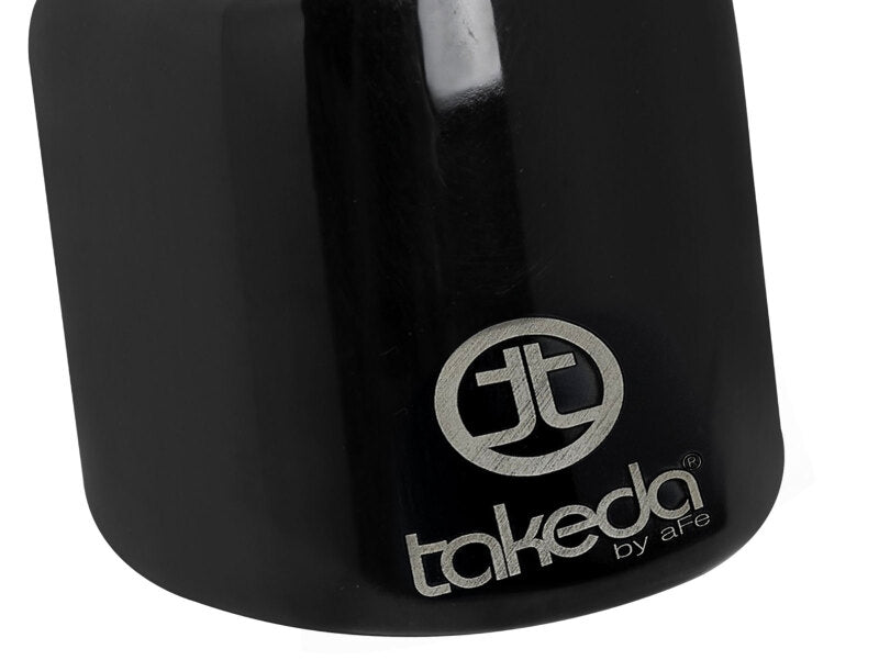 aFe Takeda 2-1/2 IN 304 Stainless Steel Black Exhaust Tip - Universal