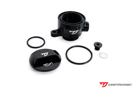 Unitronic Low Profile Black Anodized Oil Fill Neck - Audi RS3 / TT RS 2.5TFSI 2017+