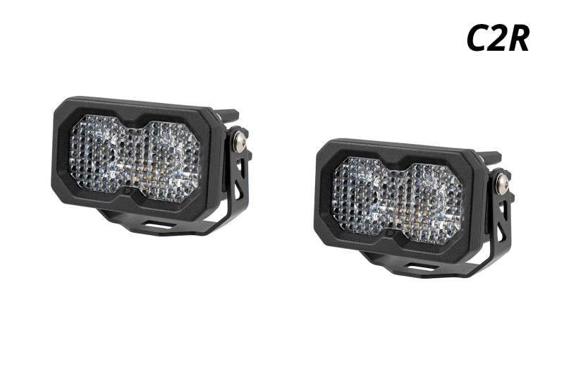 Diode Dynamics C2R White Flood Standard Mount LED Pod (pair)