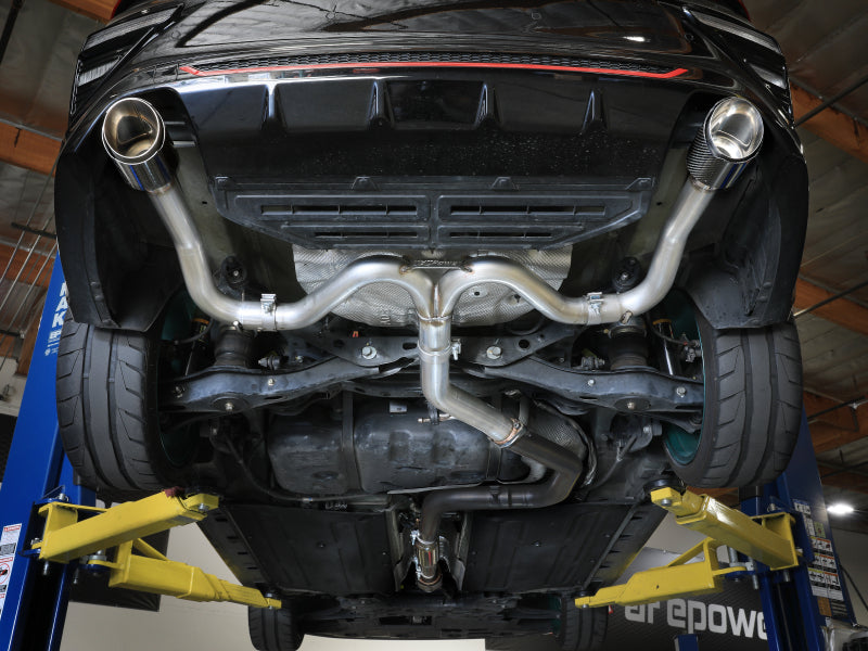 aFe Takeda 3in to 2.5in SS Axle-Back Exhaust System w/ Carbon Fiber Tips - Kia Forte GT 1.6T 2020-2021