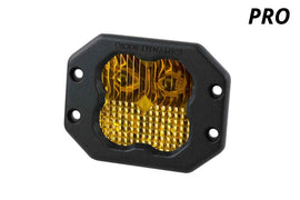 Diode Dynamics SS3 SAE Yellow Pro Driving Flush Mount ABL LED Pod (Single) - Universal