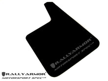 Load image into Gallery viewer, Rally Armor Motorsport Spec Black UR Mudflaps w/ Metallic Black Logo - Universal