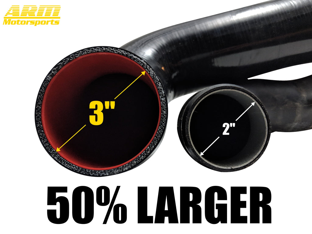 ARM Motorsports 1K 7.5" Intercooler Hose Upgrade - BMW 135i / 335i 2007-2013