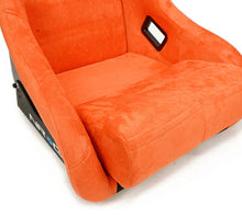 Load image into Gallery viewer, NRG FRP Bucket Seat ULTRA Edition W/ Grey Pearlized Back / Orange Microfiber Material - Large