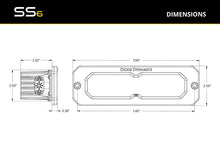 Load image into Gallery viewer, Diode Dynamics SS6 Yellow Combo/Driving Max Flush Mount LED Light Bar (Single)