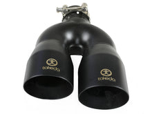 Load image into Gallery viewer, aFe Takeda 2-1/2&quot; 304 Stainless Steel Black Left Exhaust Tip - Universal