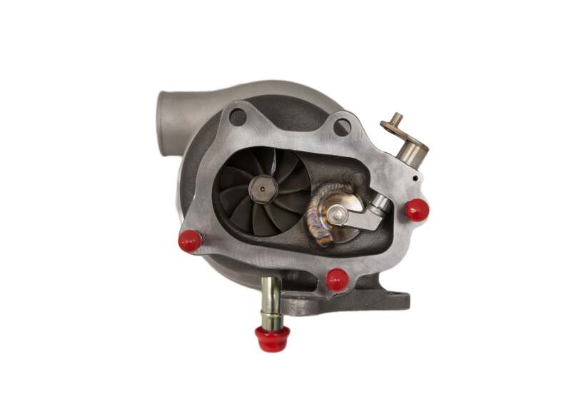 Forced Performance Red 84mm Turbo (10CM Black Housing; 18PSI TiAL MVI WG w/Oil Line) - Subaru WRX 2002-2007 / STi 2004-2021