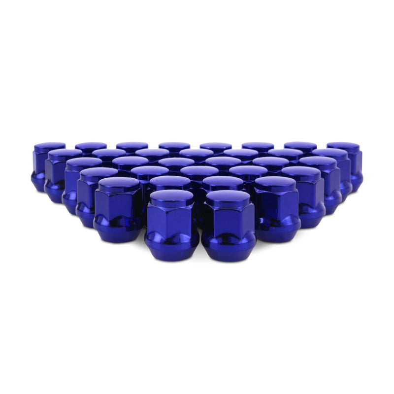 Mishimoto Steel Acorn Lug Nuts M14 x 1.5 - 32pc Set - Blue
