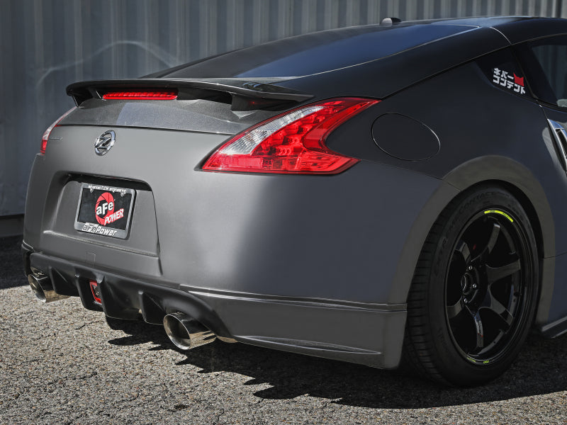 aFe Takeda 2-1/2 IN 304 Stainless Steel Cat-Back Exhaust System w/ Polished Tips - Nissan 370Z 3.7L 2009-2020
