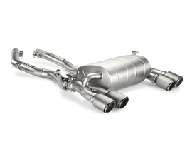 Akrapovic Titanium Slip-On Line Exhaust  w/ Titanium Tips - BMW M3 (F80) 2015-2018 / M4 (F82/F83) 2015-2020