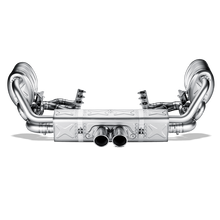 Load image into Gallery viewer, Akrapovic Evolution Line Titanium Exhaust w/ Catted Header &amp; Titanium Tips - Porsche 911 GT3/RS 3.6 2006-2009