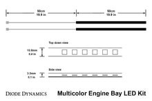 Load image into Gallery viewer, Diode Dynamics RGBW Multicolor Engine Bay LED Kit (2 Strips) - Universal Fitment
