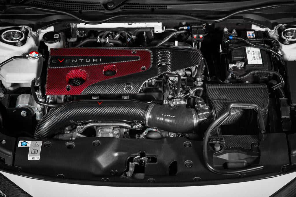 Eventuri Carbon Fiber Turbo Inlet V3 - Honda Civic Type R (Fk8) 2017-2021