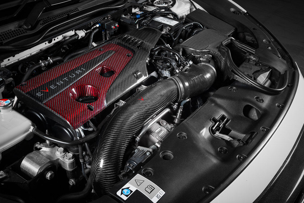 Eventuri Carbon Fiber Turbo Inlet V3 - Honda Civic Type R (Fk8) 2017-2021