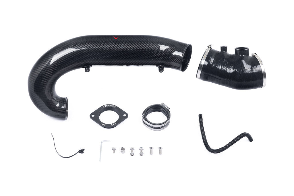 Eventuri Carbon Fiber Turbo Inlet V3 - Honda Civic Type R (Fk8) 2017-2021