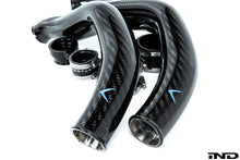 Load image into Gallery viewer, Eventuri Gloss Carbon Fiber Charge Pipe Set - BMW M2 Competition &amp; CS / M3 &amp; M4 (F8x) 2015-2021