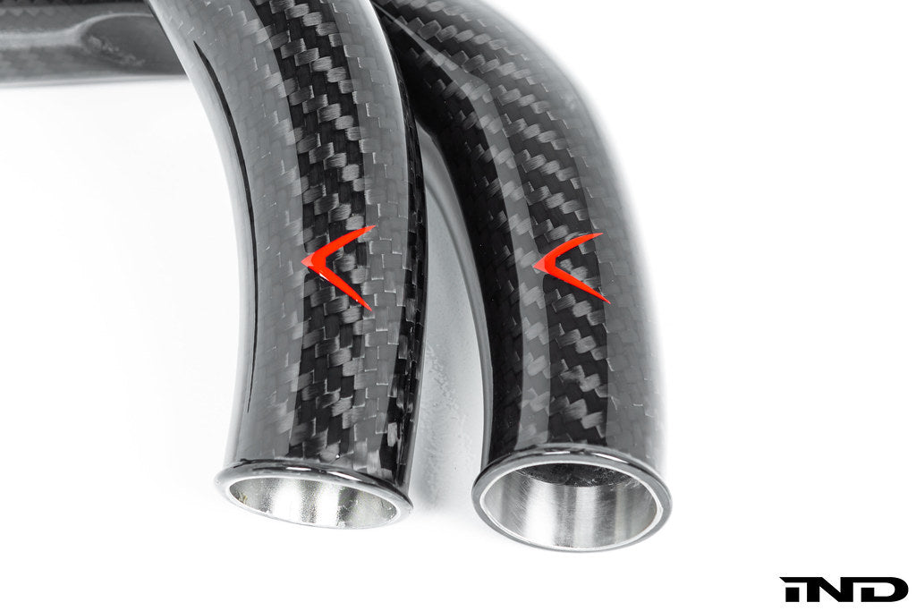 Eventuri Gloss Carbon Fiber Charge Pipe Set - BMW M2 Competition & CS / M3 & M4 (F8x) 2015-2021