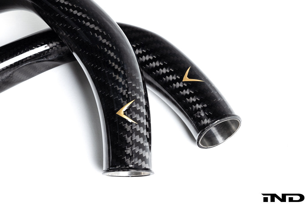 Eventuri Gloss Carbon Fiber Charge Pipe Set - BMW M2 Competition & CS / M3 & M4 (F8x) 2015-2021