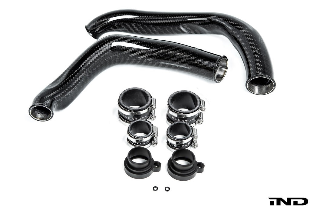 Eventuri Gloss Carbon Fiber Charge Pipe Set - BMW M2 Competition & CS / M3 & M4 (F8x) 2015-2021