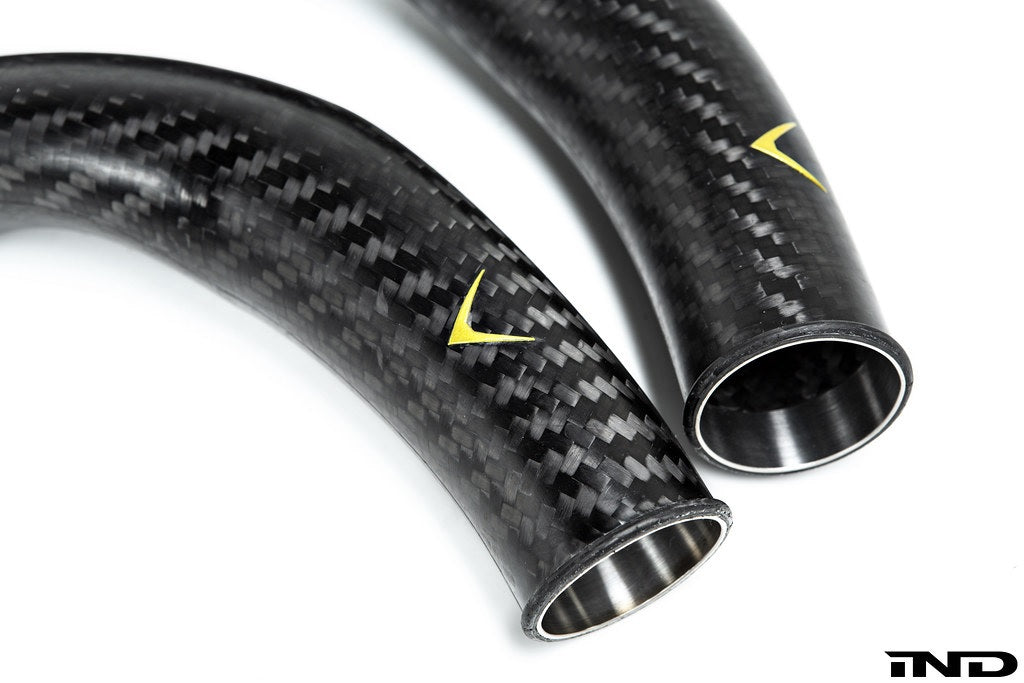 Eventuri Matte Carbon Fiber Charge Pipe Set - BMW M2 Competition & CS / M3 & M4 (F8x) 2015-2021