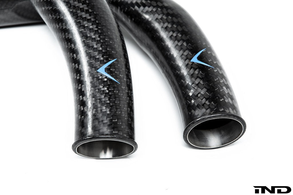 Eventuri Matte Carbon Fiber Charge Pipe Set - BMW M2 Competition & CS / M3 & M4 (F8x) 2015-2021