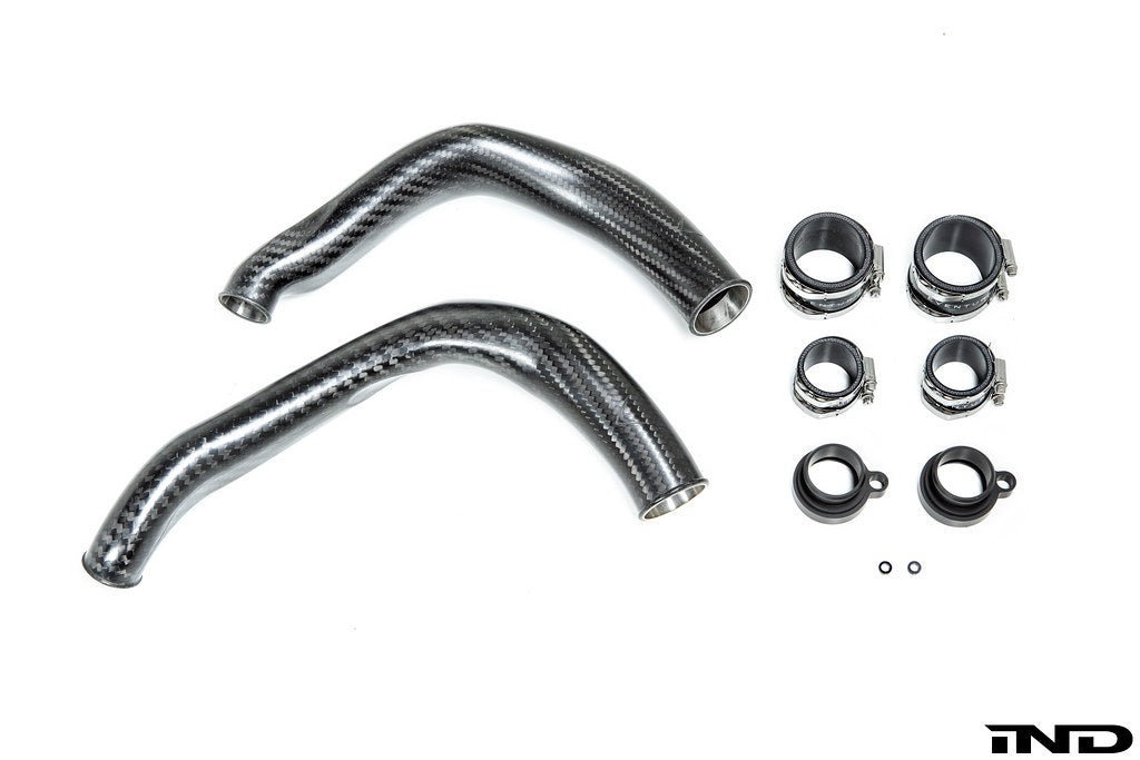 Eventuri Matte Carbon Fiber Charge Pipe Set - BMW M2 Competition & CS / M3 & M4 (F8x) 2015-2021