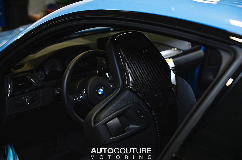 Eventuri Black Carbon Seat Back Cover Set - BMW M3/M4 (F8x) 2015-2020