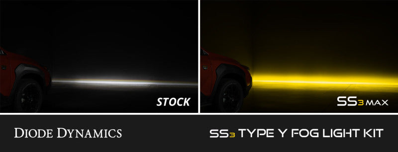 Diode Dynamics SS3 Yellow SAE Pro Type Y Fog Light Kit - Multiple Fitments