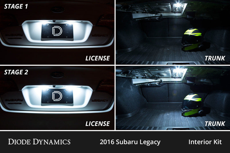 Diode Dynamics Stage 2 Interior LED Conversion Kit - Subaru Legacy 2010-2014