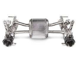 Akrapovic Titanium Slip-On Line Exhaust w/ Carbon Tips - Ferrari 488 GTB/488 Spider 2016-2019