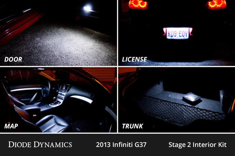 Diode Dynamics Stage 1 Interior LED Conversion Kit - Infiniti G37 Coupe 2008-2013