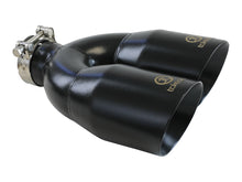 Load image into Gallery viewer, aFe Takeda 2-1/2&quot; 304 Stainless Steel Black Right Exhaust Tip - Universal