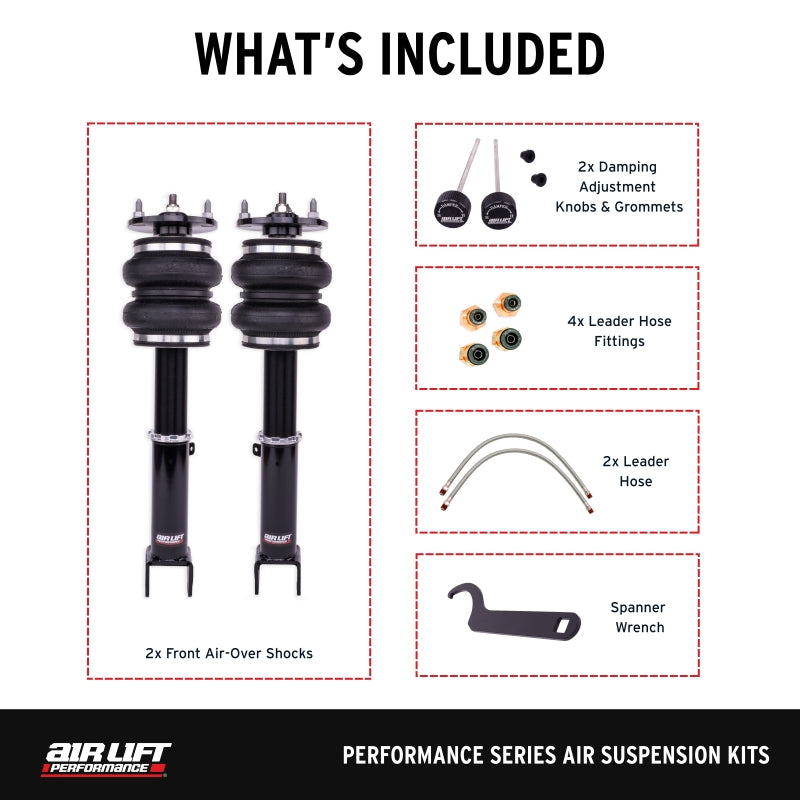 Air Lift Performance Front Air Strut Kit - Lexus GS / RC / IS 2013-2024